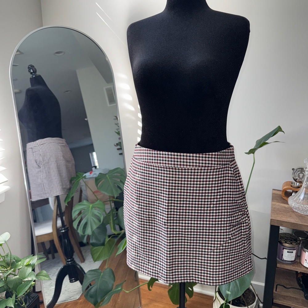 Abercrombie Gingham Mini Skort